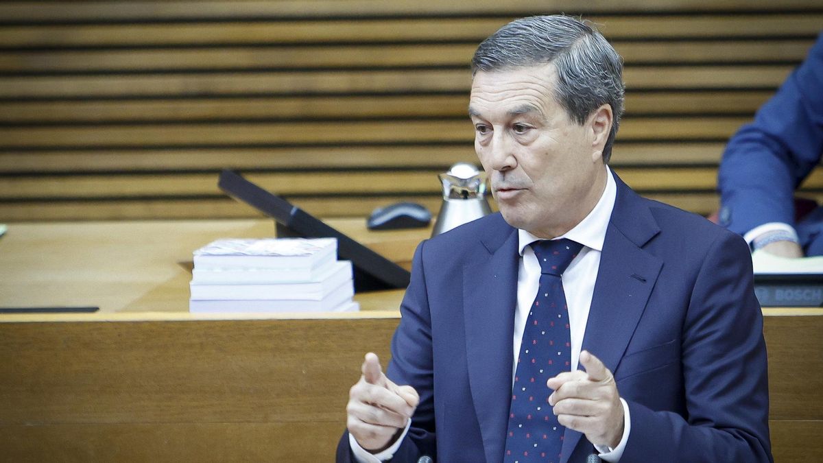 Marciano Gómez, durante una comparecencia en las Corts, en una imagen de archivo.