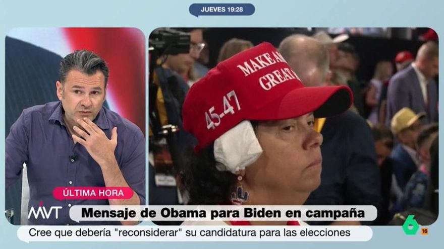 Iñaki López, sobre la moda de imitar el vendaje en la oreja de Trump: "Menos mal que no le han operado de fimosis"