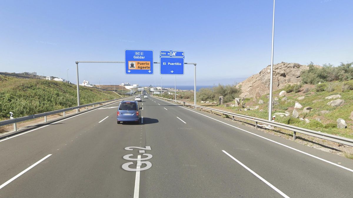 Carretera GC-2, a la altura de Arucas.