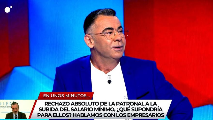 Jorge Javier se cuela en el plató de Risto e improvisa un "mitin" contra Pablo Casado