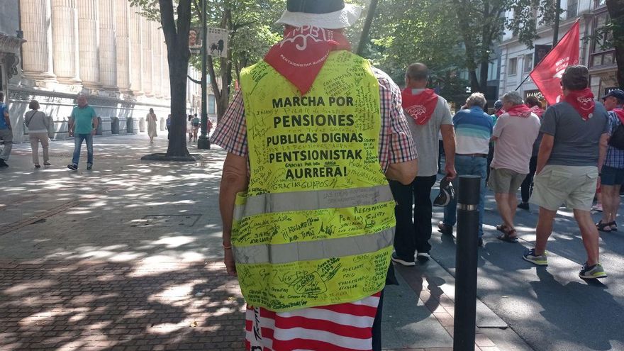 Uno de los asistentes a la concentración.