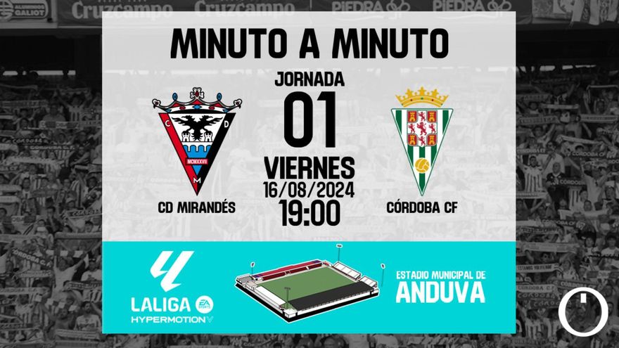 El marcador de CORDÓPOLIS: CD Mirandés - Córdoba CF
