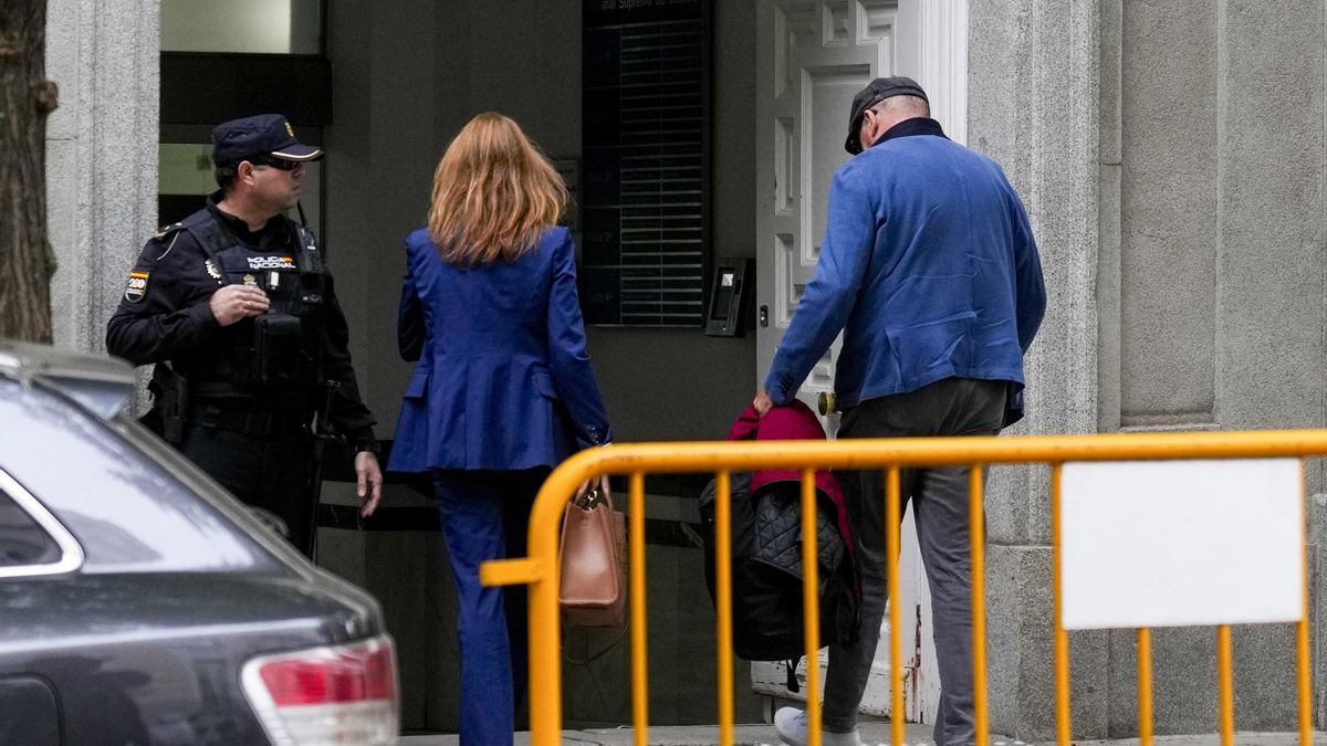 Koldo García, upon his arrival at the Supreme Court.