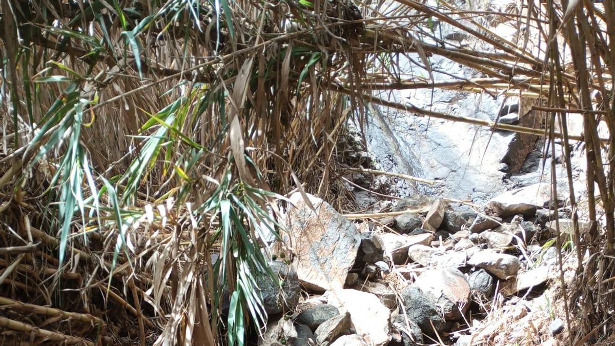 Piedras que impedían el cauce habitual del agua, ya han sido retiradas por los dos trabajadores de La Heredad.