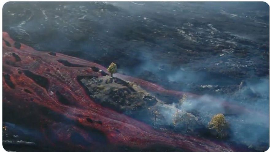 Los derrames de lava ensanchan la colada parada en La Laguna y se reactivan las otras