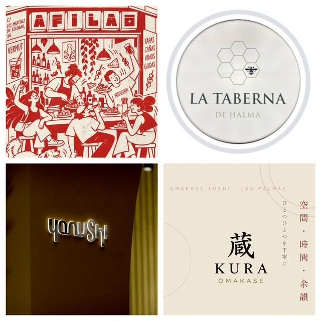 Logos de restaurantes.