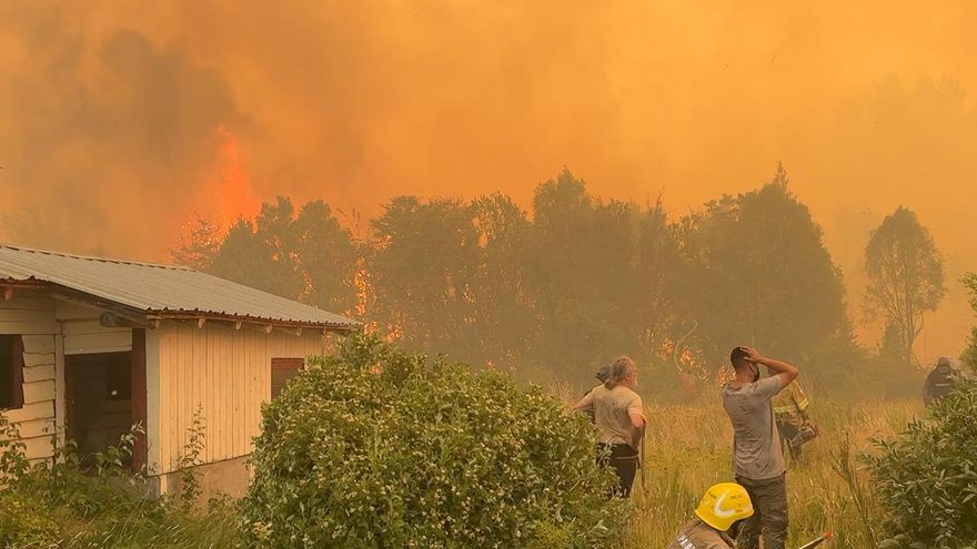 Postales de la Patagonia envuelta en llamas