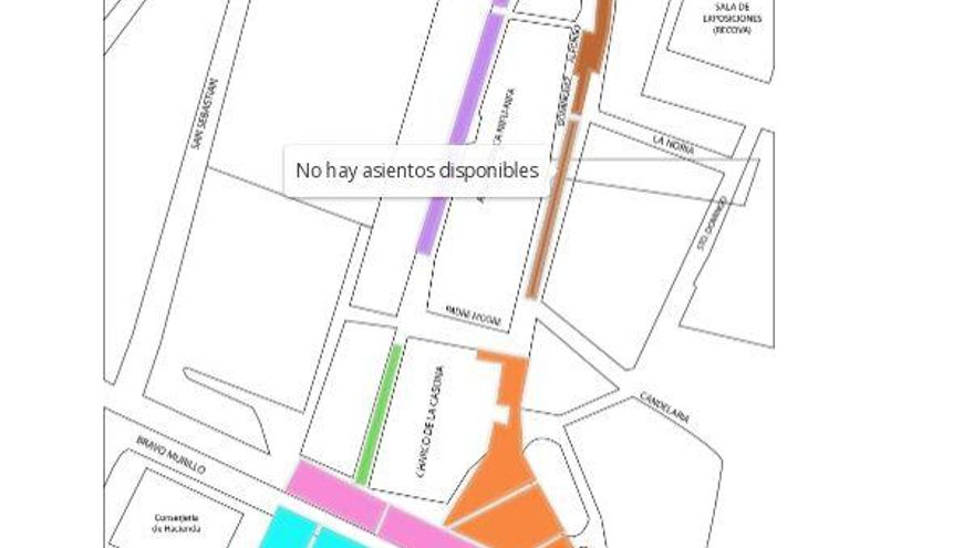 "No hay asientos disponibles" en ninguno de los sectores dispuestos para el desarrollo del Baile de Magos de Santa Cruz de Tenerife.