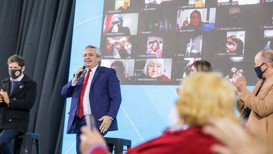 Alberto Fernández optimista con el avance de la campaña de vacunación. /Alberto Fernández Prensa