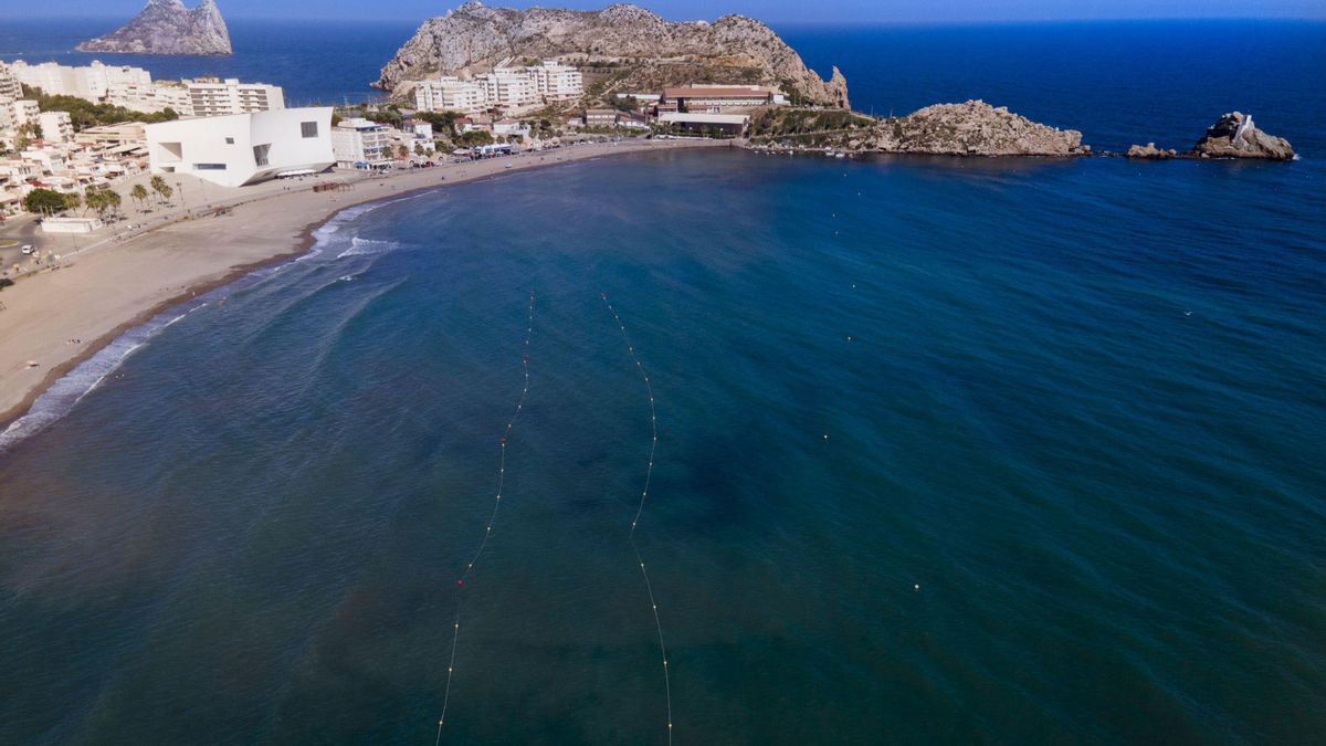 Una de las playas de la costa de Águilas