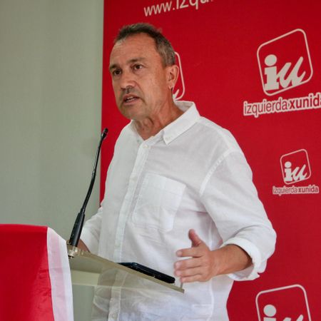 Ovidio Zapico, coordinador general de Izquierda Unida de Asturias.