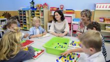 Isabel Díaz Ayuso en un colegio. / Comunidad de Madrid