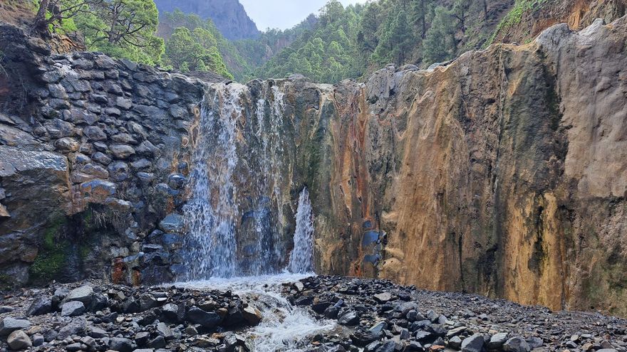 Cascada de Colores, en La Caldera de Taburiente.