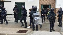 Redada de la Policía Nacional en un domicilio de Algeciras (Cádiz).