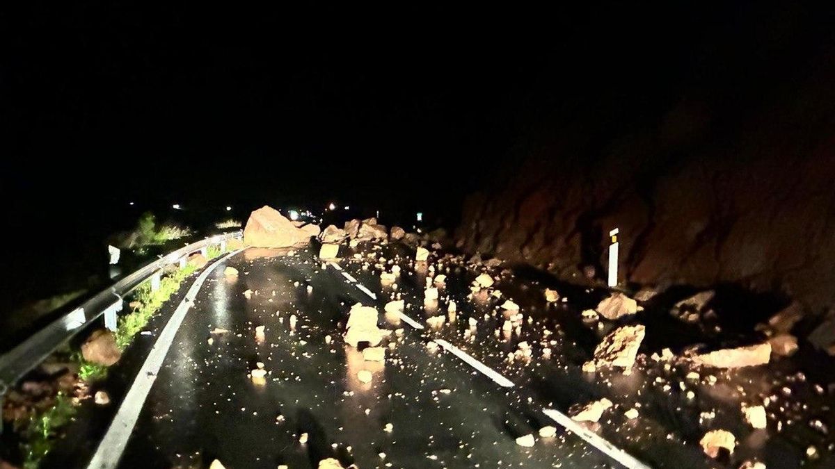 El Cabildo de Gran Canaria reforzará el talud de la carretera de La Aldea dañado por la borrasca Therese