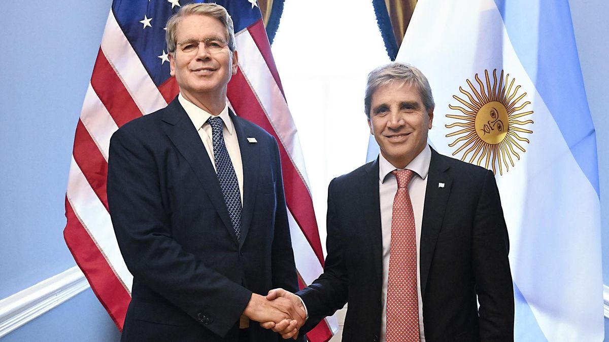 Scott Bessent y Luis Caputo.