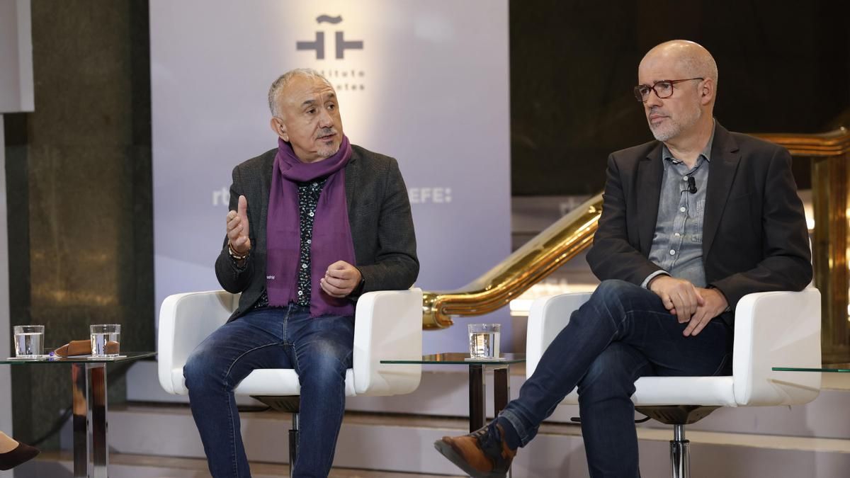 Los líderes sindicales piden "valentía" a la derecha sobre sus planes si gobiernan: "Plantean pensiones públicas de pobreza"