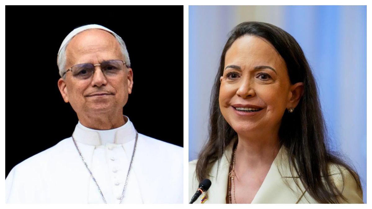 León XIV y María Corina Machado, audiencia en el Vaticano.