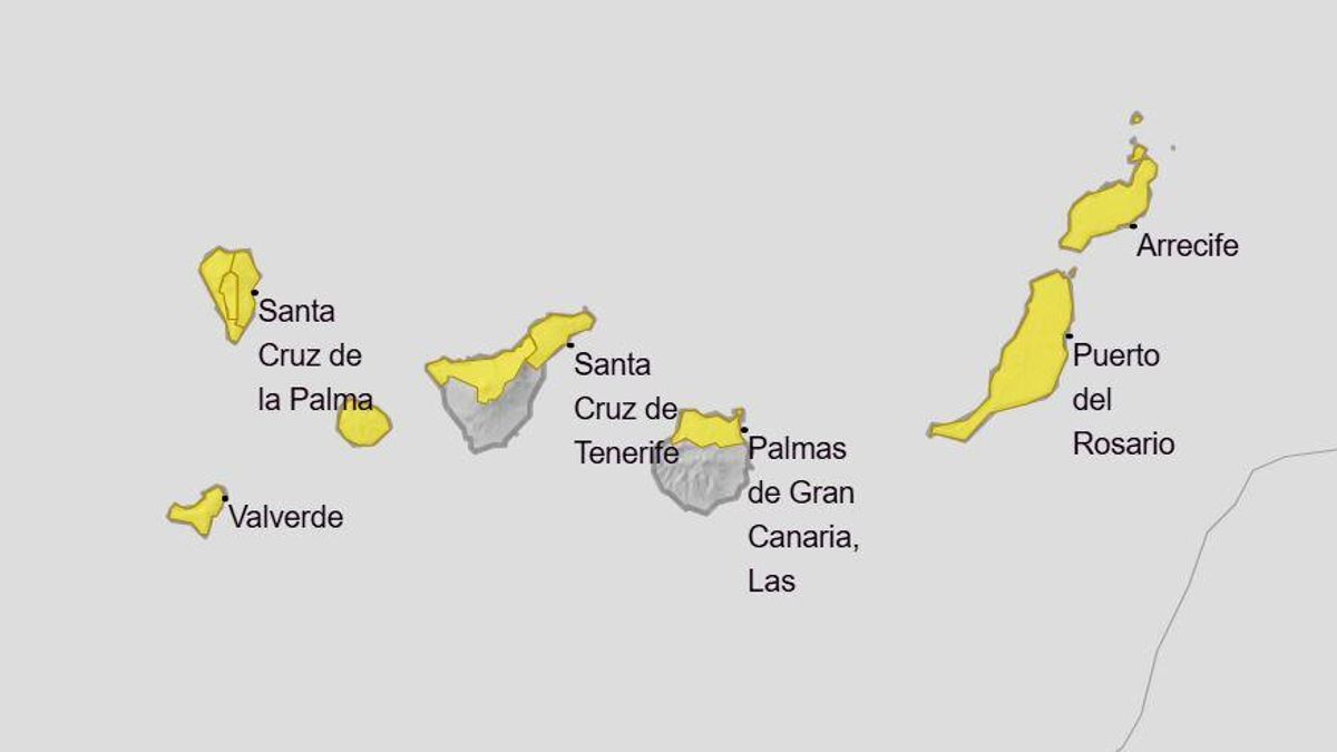 Avisos de la Aemet para este martes.