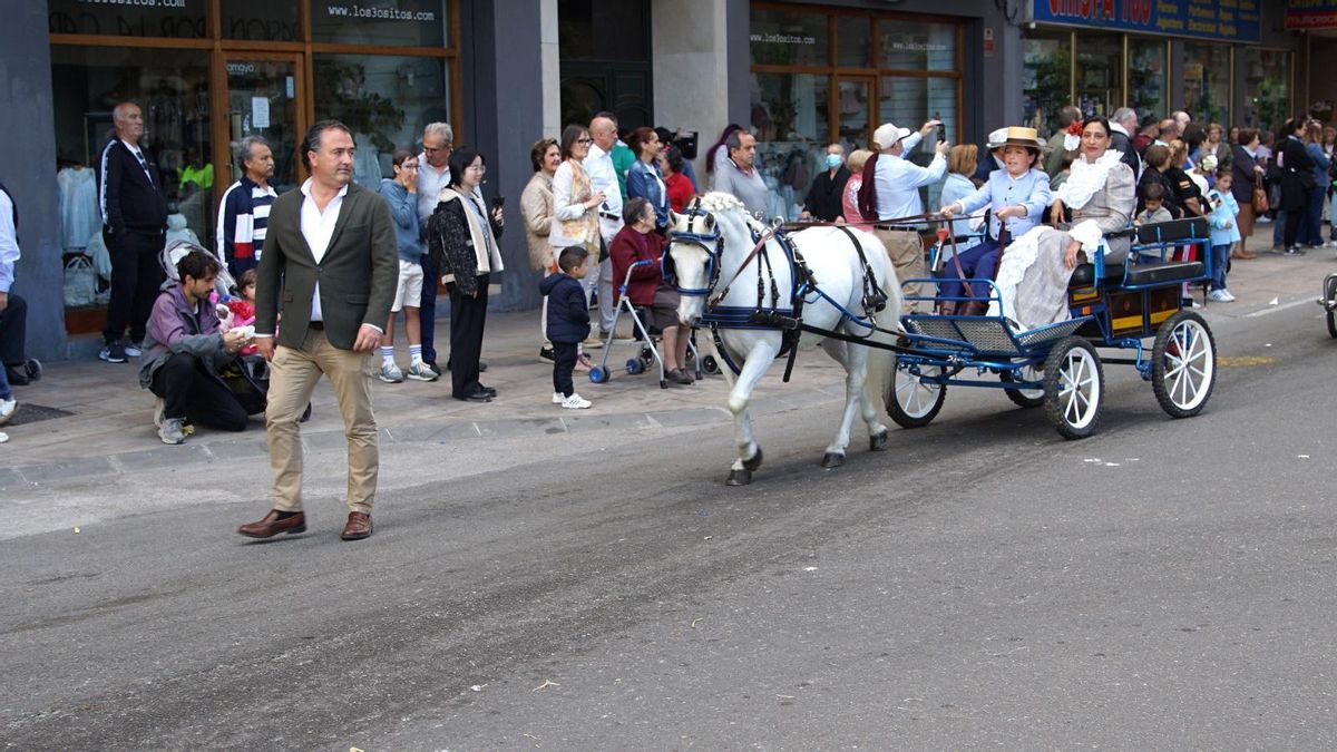 El líder de Vox en Castilla-La Mancha, David Moreno, durante la celebración de San Isidro en Talavera de la Reina, el 15 de mayo de 2026