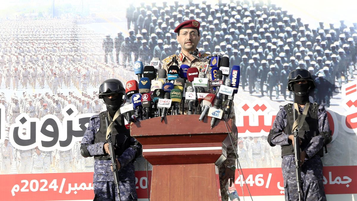 El portavoz militar hutí, Yahya Sarea, en una imagen de archivo