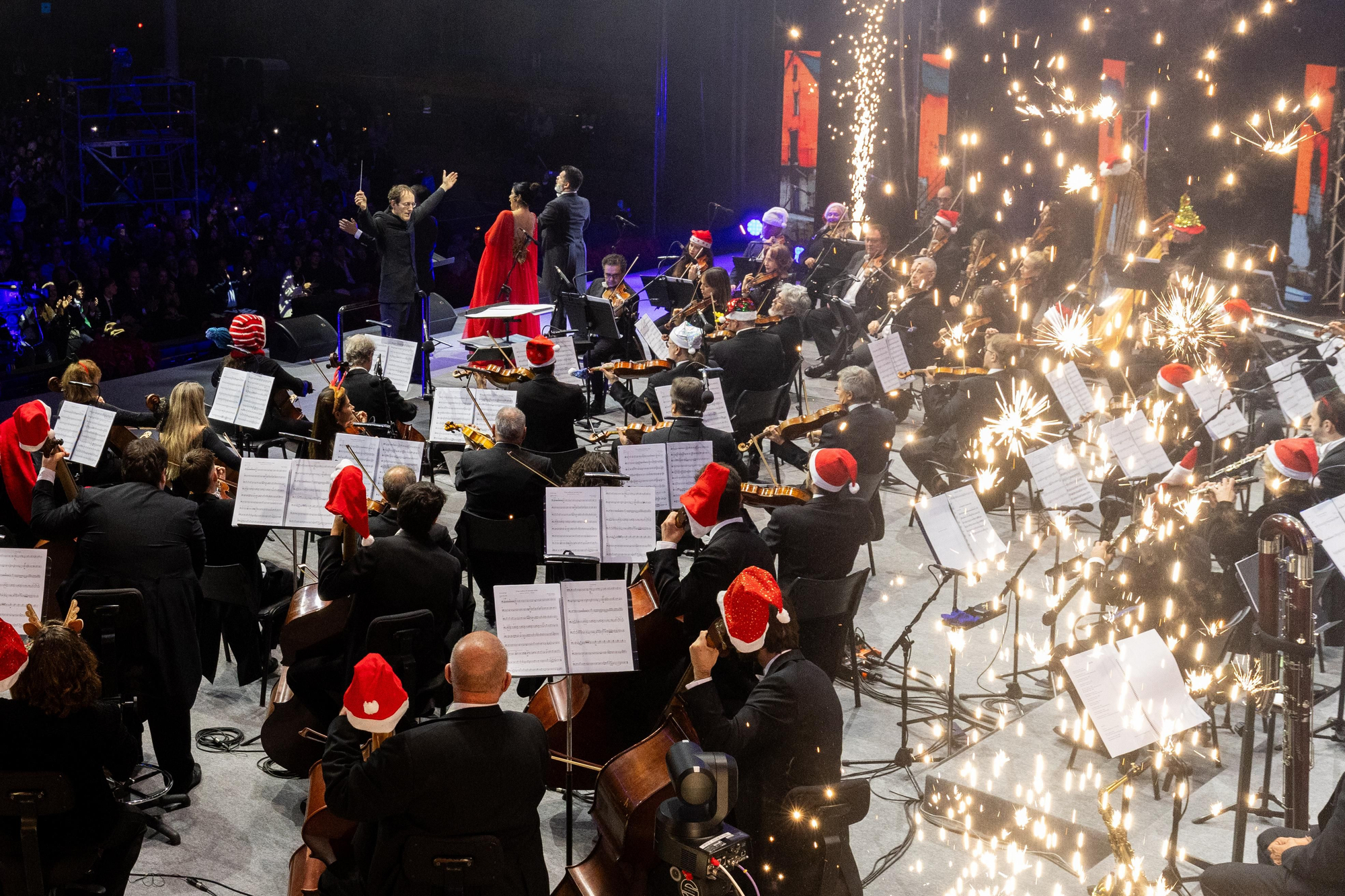 Concierto de Navidad de Puertos de Tenerife la noche del 25 de diciembre de 2025.