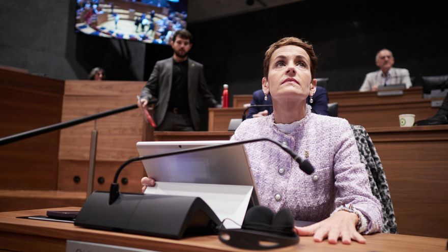 La presidenta del Gobierno de Navarra, María Chivite.