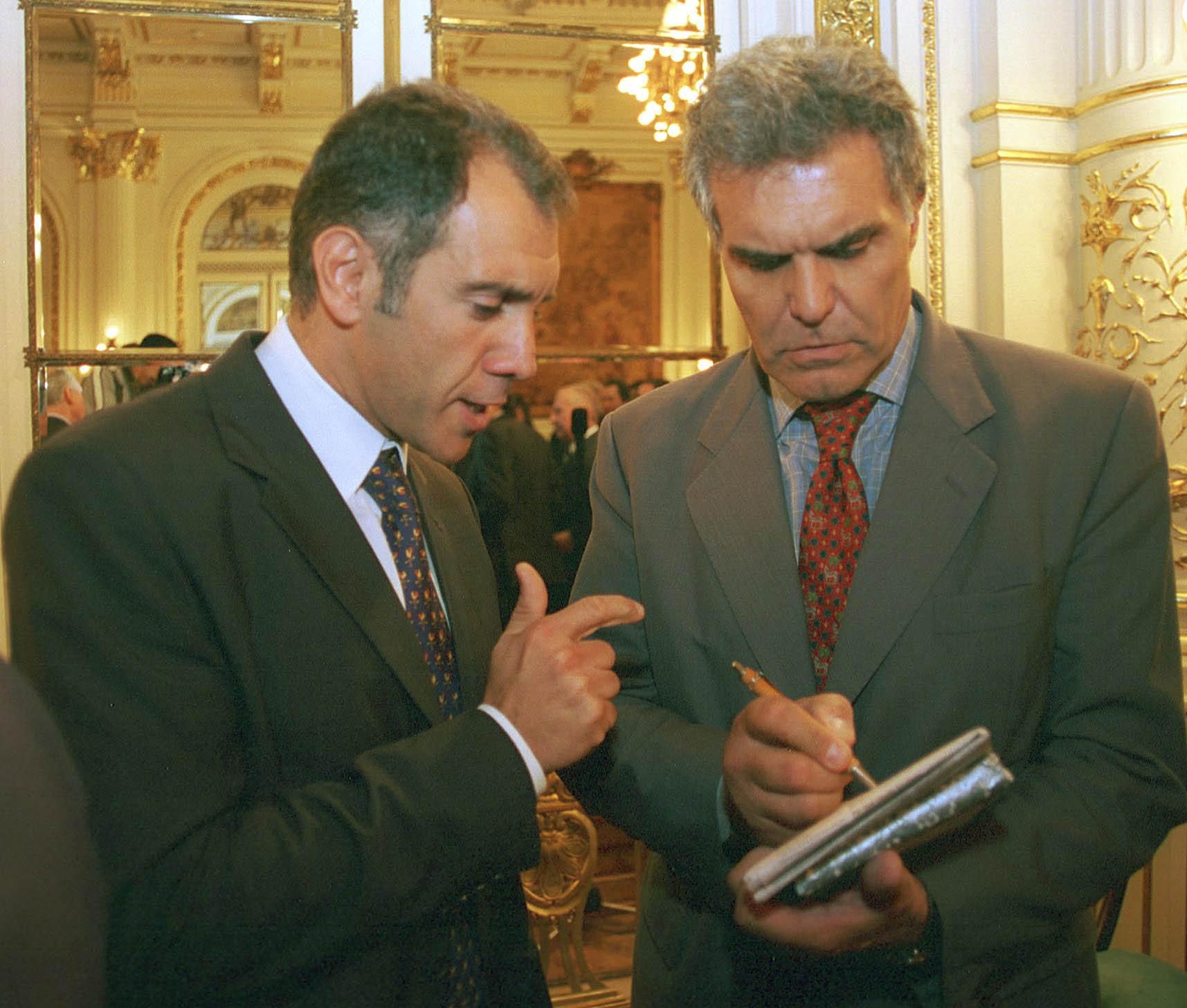 Hadad en el Salón Blanco de la Casa Rosada.