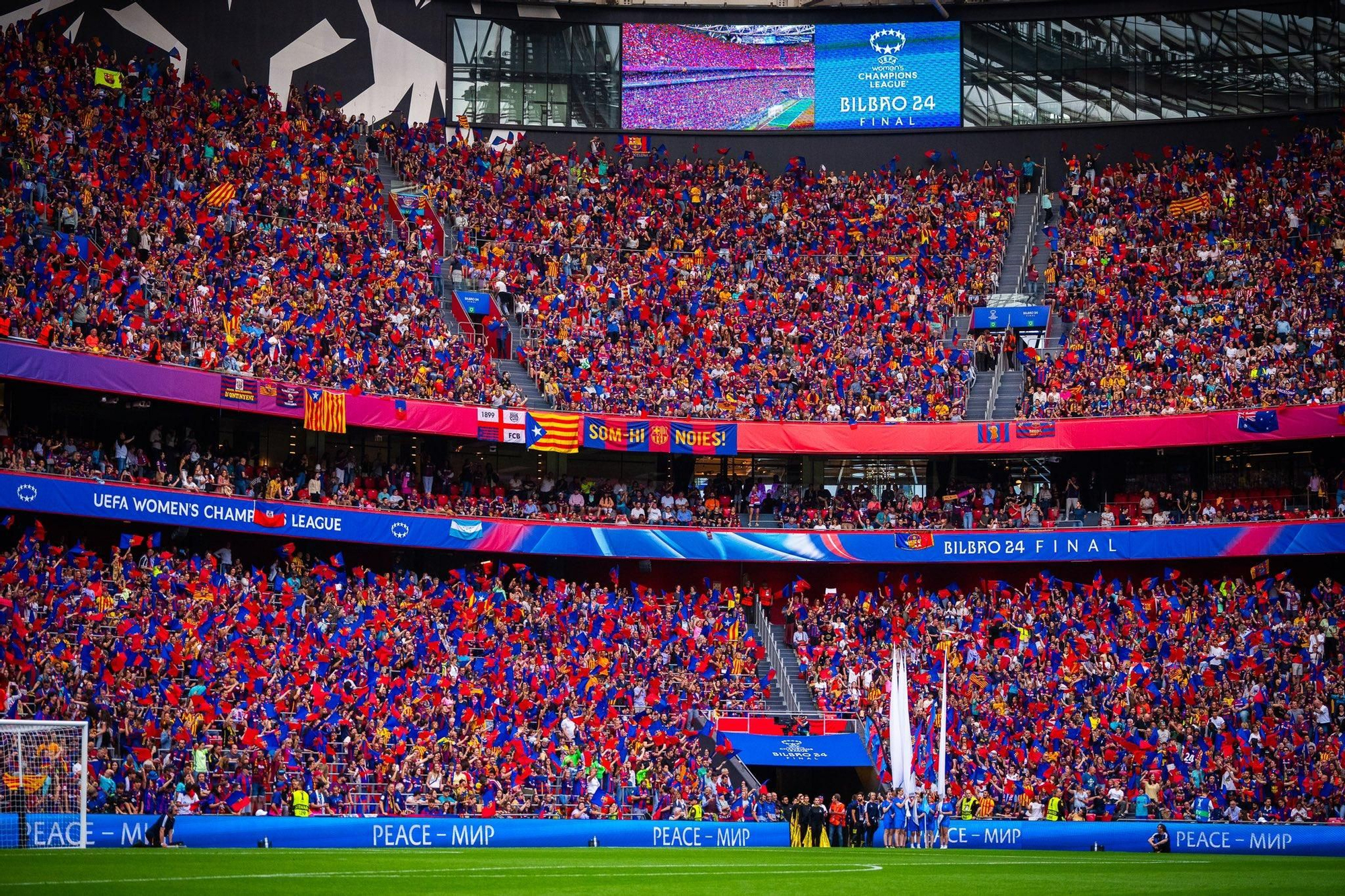 Vista de las gradas de San Mamés