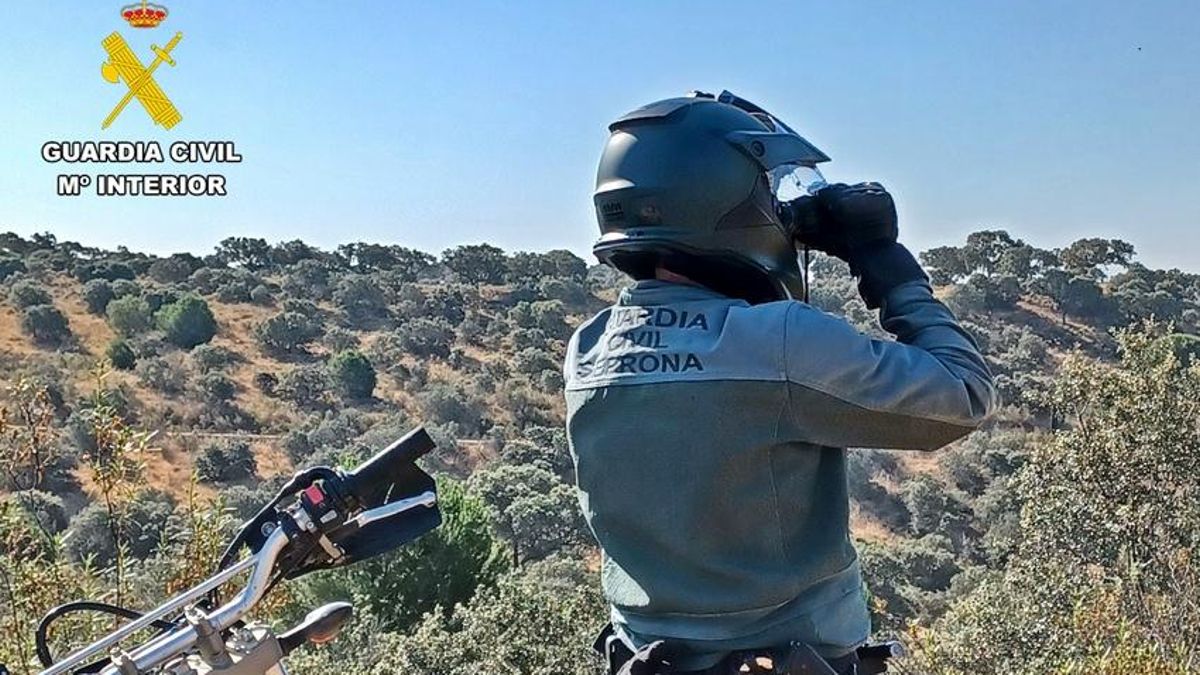 Sorprendido cuando se disponía a "chantear" la caza de una finca de Monesterio donde estaba prevista una montería