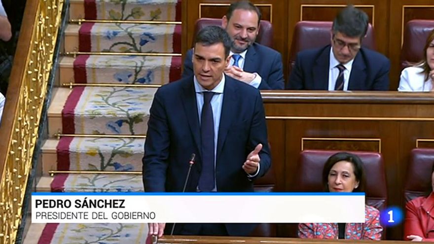 Pedro Sánchez, en el Telediario de La 1 de TVE