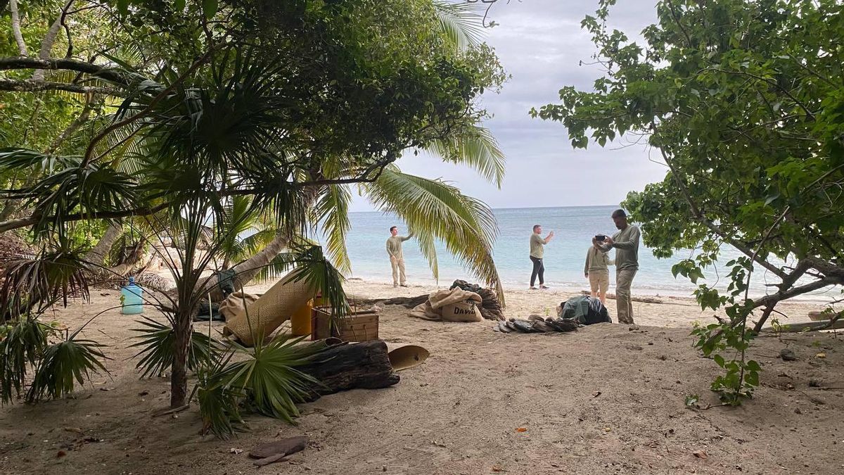 Nuestro campamento en Playa Coco en 'Supervivientes'