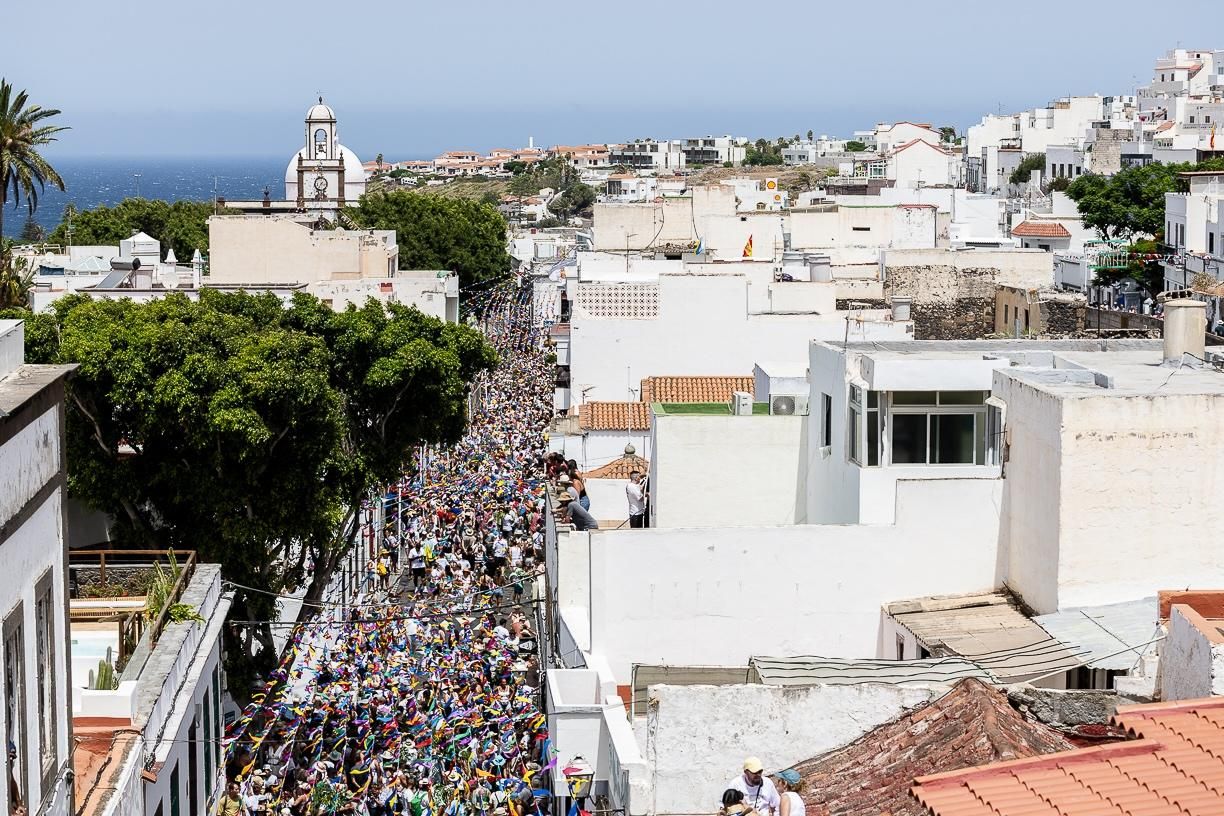 Bajada de La Rama de Agaete este martes.
