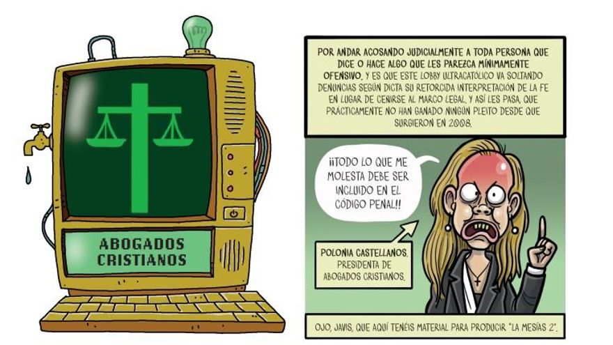 Los ultras Abogados Cristianos reclaman 12.000 euros a 'El Jueves' por "ridiculizar" a su presidenta