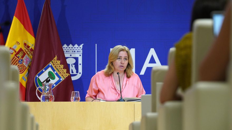 Archivo - La vicealcaldesa de Madrid y portavoz municipal, Inma Sanz, en rueda de prensa.