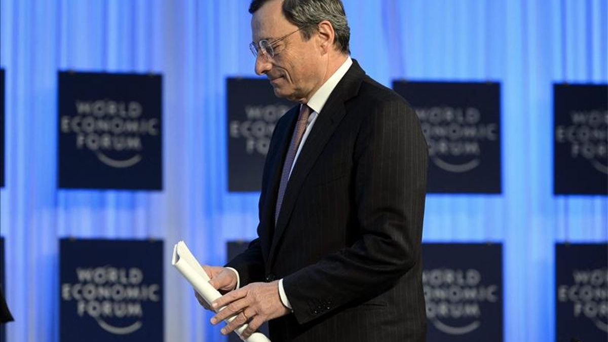 El presidente del BCE, Mario Draghi. EUROPA PRESS