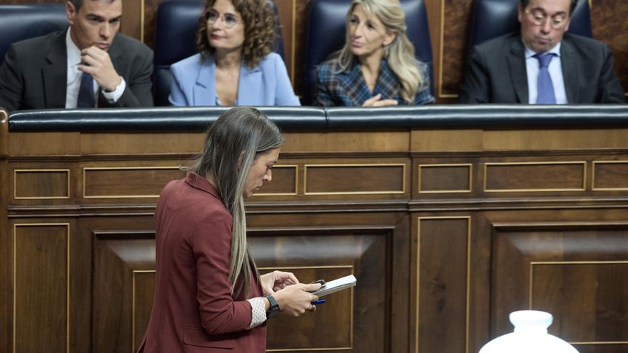 Archivo - La portavoz de Junts, Miriam Nogueras, en el Congreso de los Diputados, a 9 de octubre de 2024, en Madrid (España).