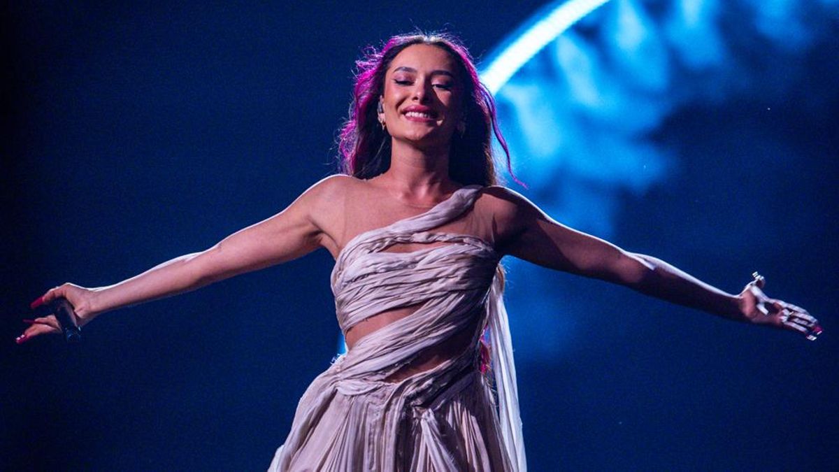 La israelí Eden Golan en la segunda semifinal de Eurovisión 2024