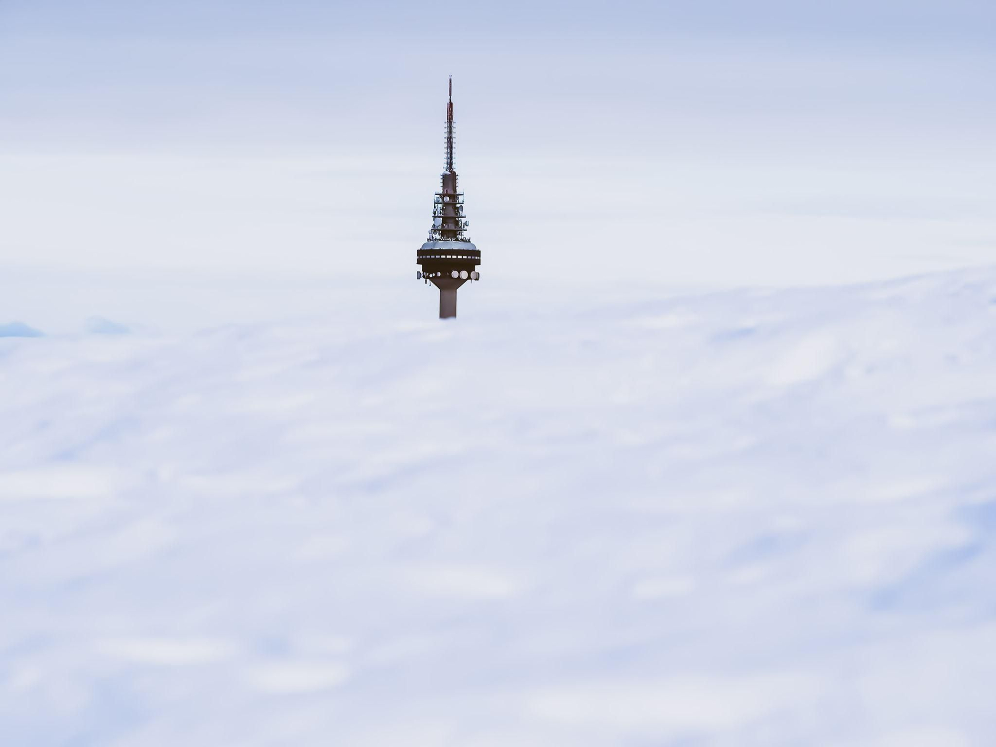 De nieve casi, hasta el Pirulí