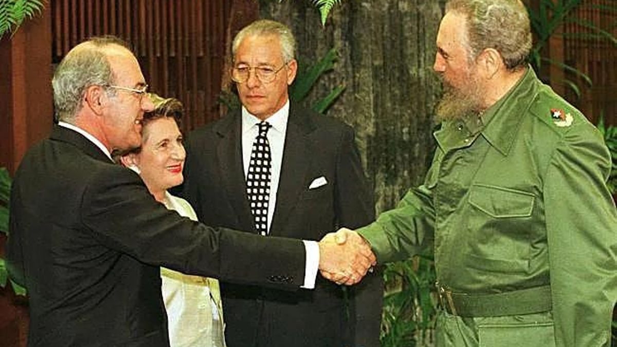 Ardanza, con Fidel Castro