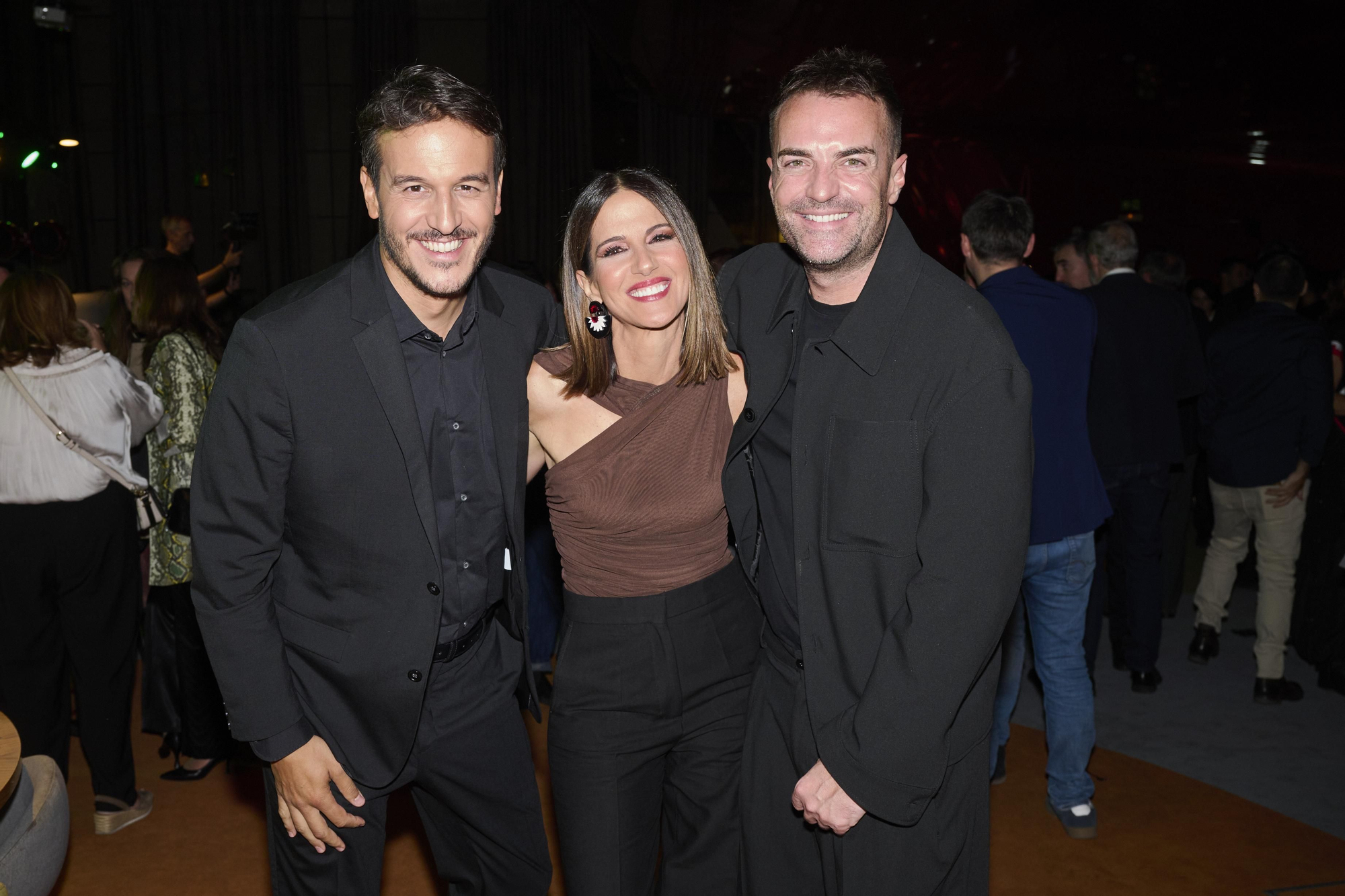 Diego Losada, Mónica Sanz y Miquel Valls en la fiesta 25 aniversario de verTele