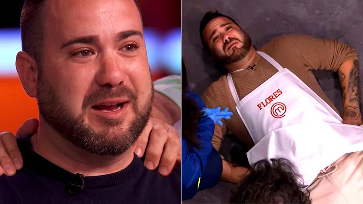 Flores en su regreso a 'MasterChef 13', y en su abandono prematuro por accidente