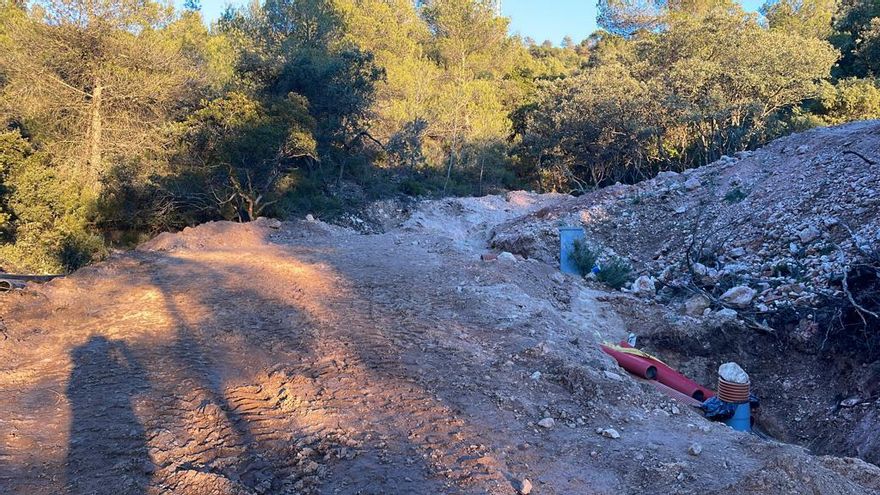 Trabajos actuales de urbanización de Nueva Sierra de Madrid, en Albalate de Zorita (Guadalajara)
