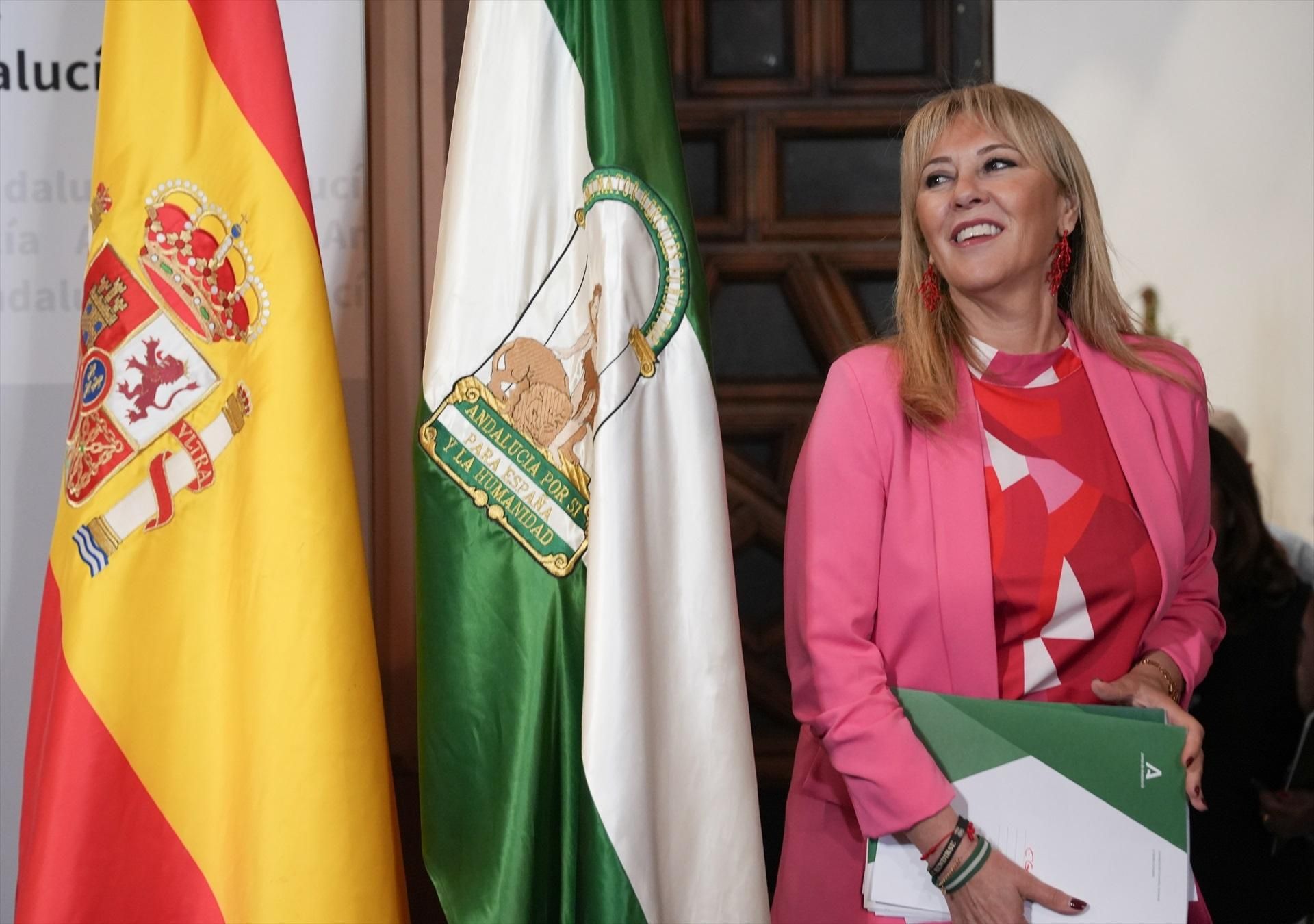 Carolina España, tras la reunión del Consejo de Gobierno de este miércoles.