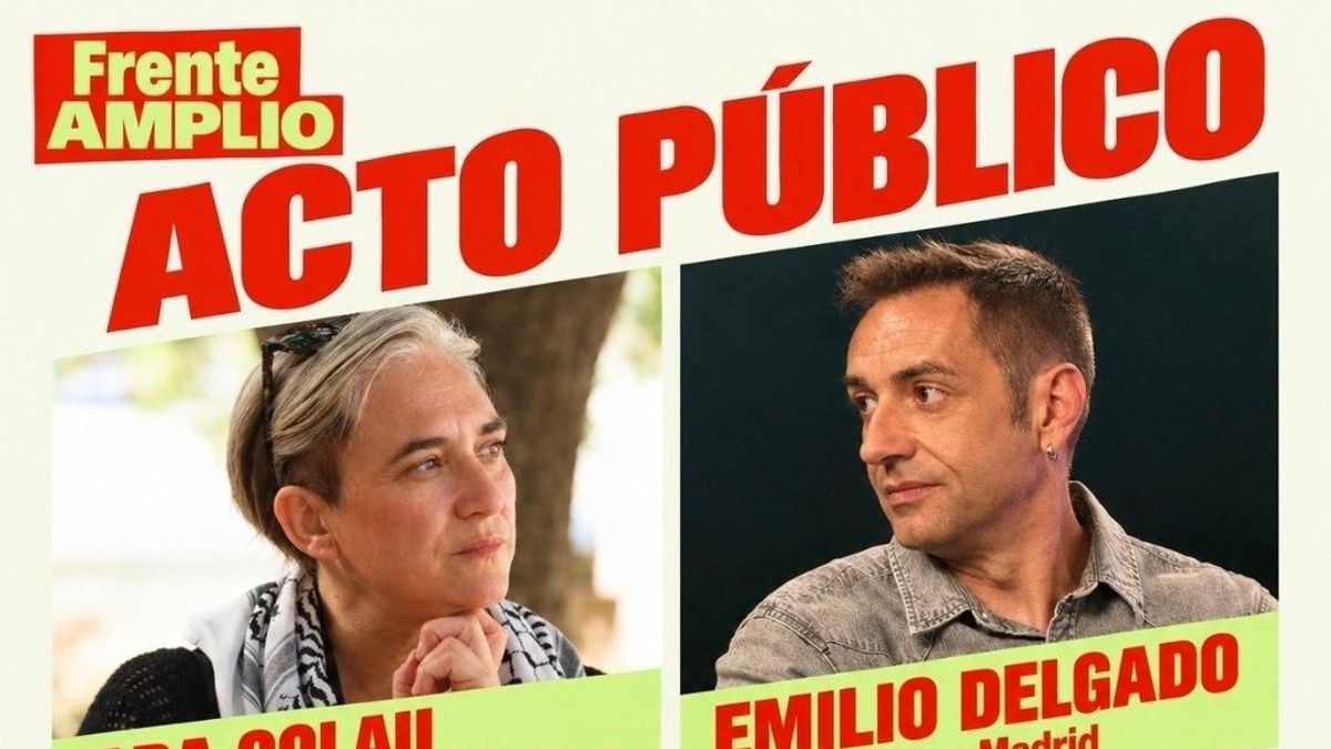 Cartel del acto público de 'Frente Amplio'.