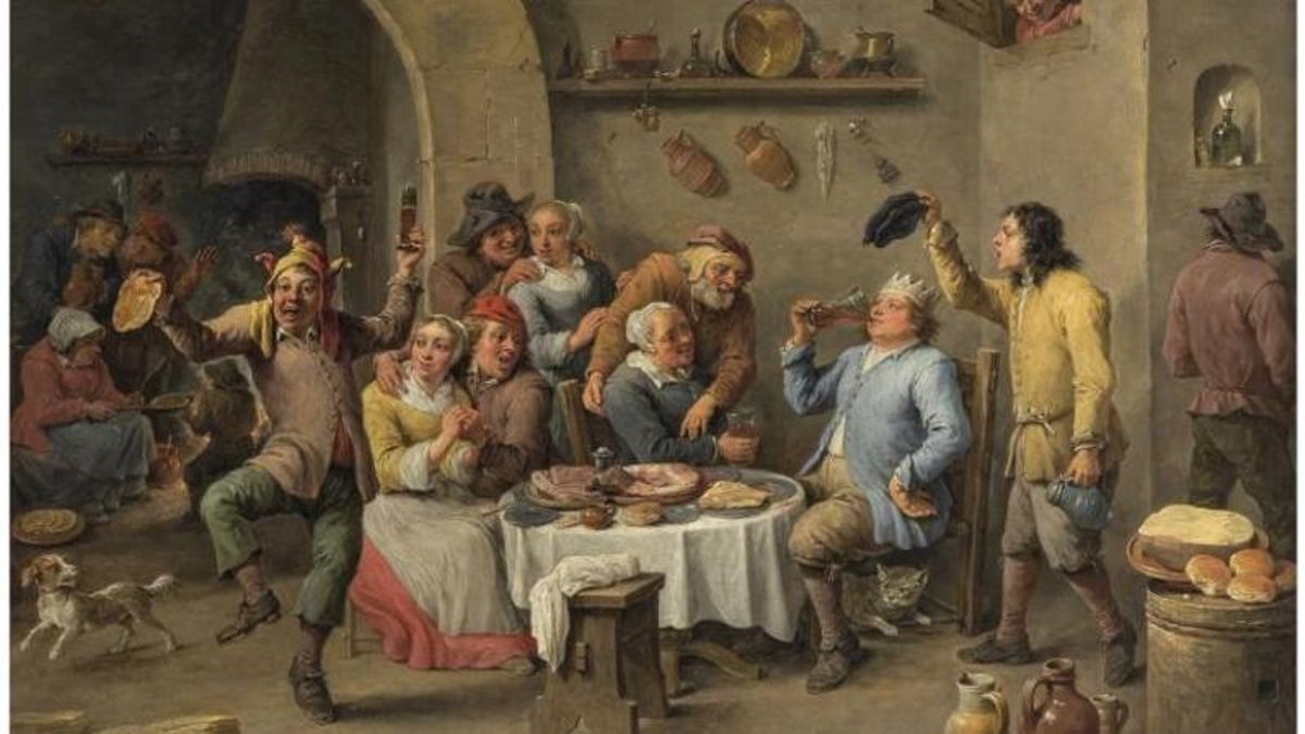 El rey bebe, de David Teniers el Joven