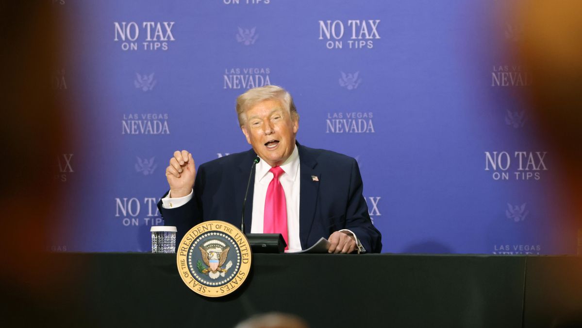 Fotografía del 16 de abril de 2026 del presidente de Estados Unidos, Donald Trump. EFE/EPA/RONDA CHURCHILL