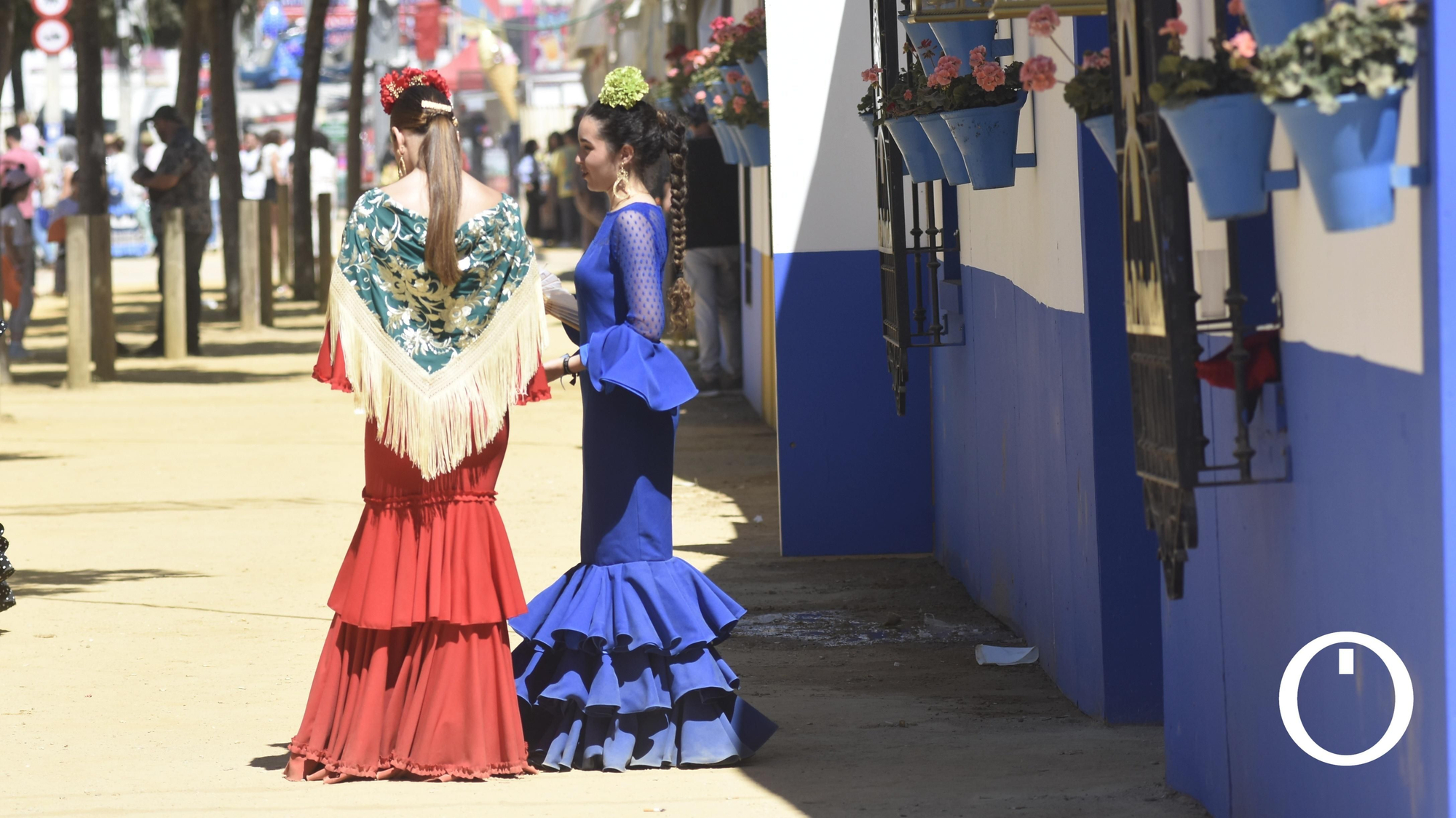 Ambiente de domingo en la feria