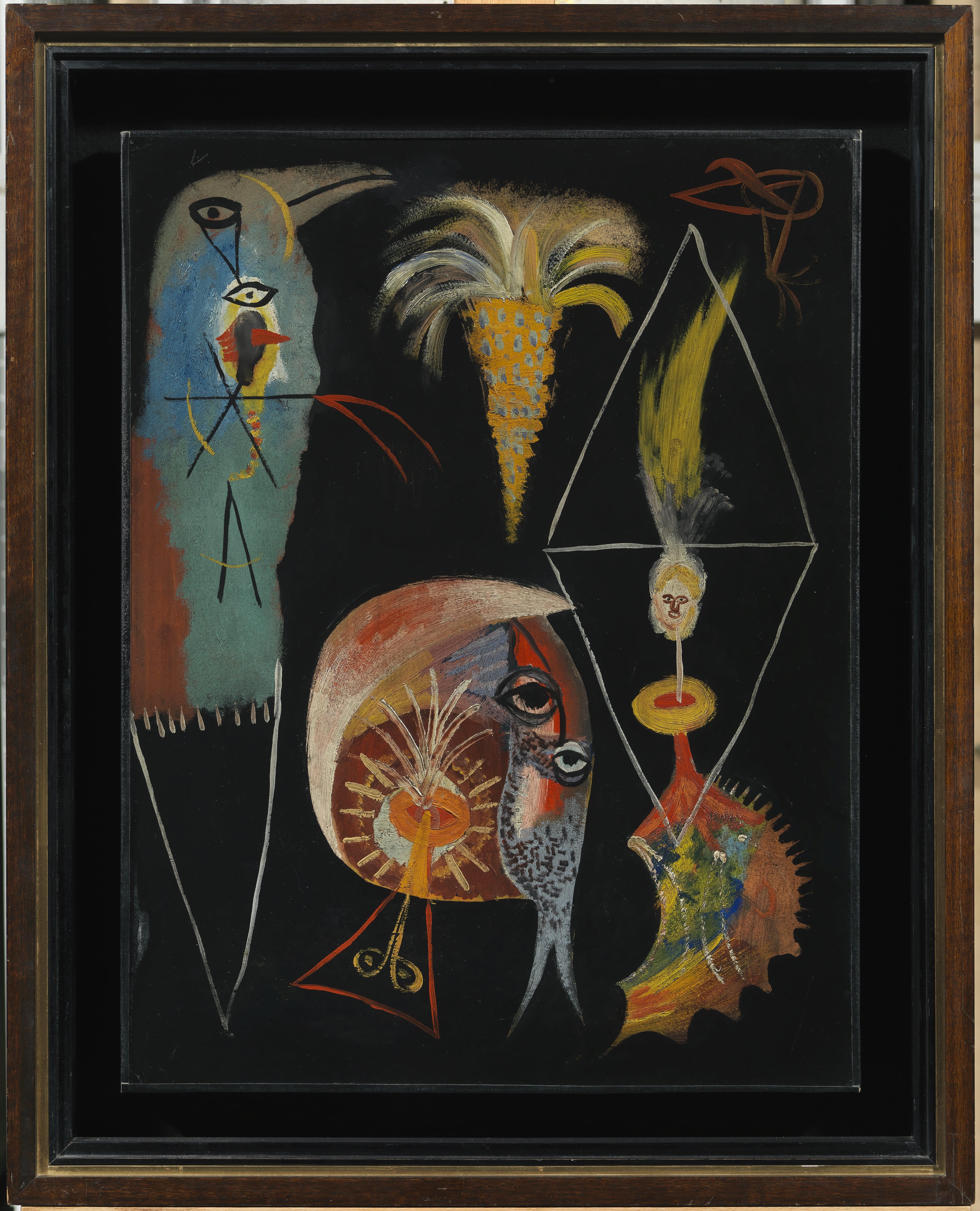Modest Cuixart, Sin título (1947). Colección de Arte Contemporáneo de la Fundación ”la Caixa”.