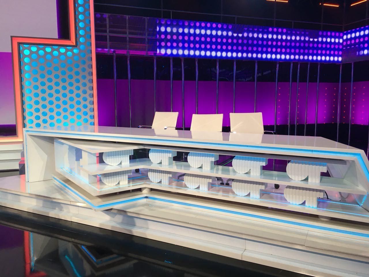 El lugar de los jueces en el plató de OT 2017